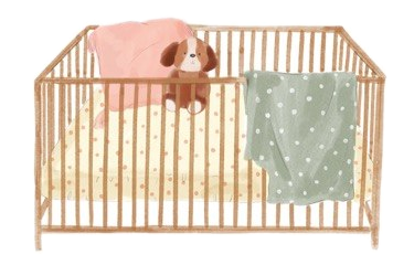 Watercolour cot